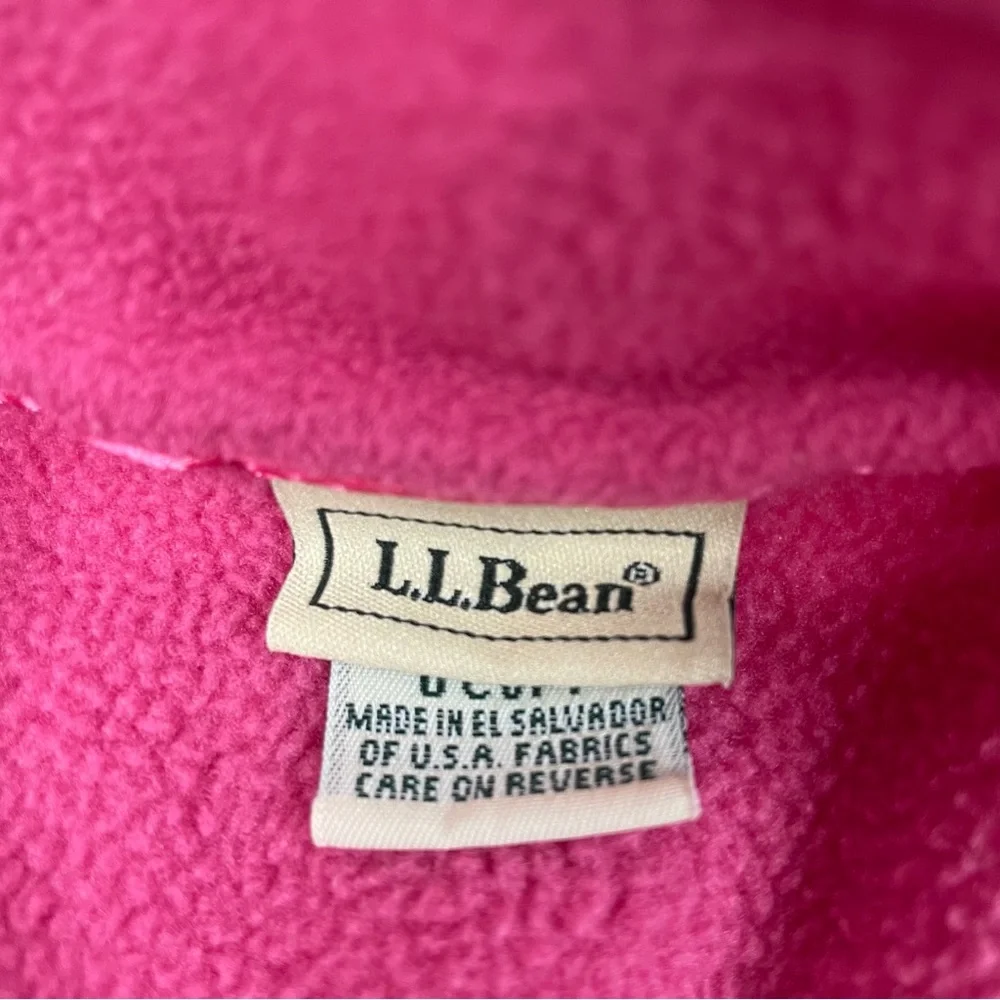 L.L. Bean Fleece 1/4 Zip Pullover Jacket